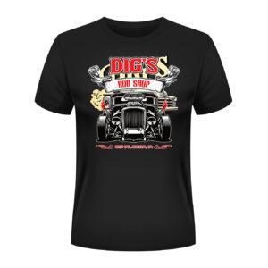 Digs Rod Shop T-Shirt Original Design