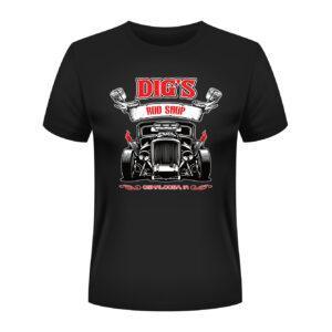 Digs Rod Shop T-Shirt Original Design