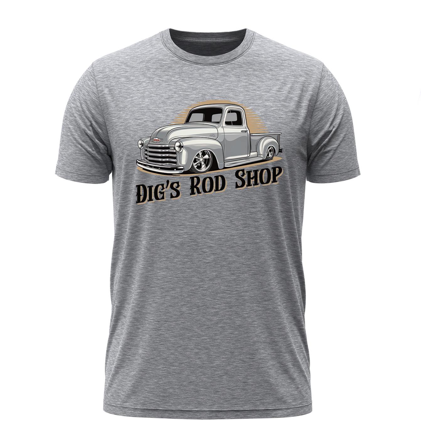 3100 Silver Truck T-Shirt Design on Gray