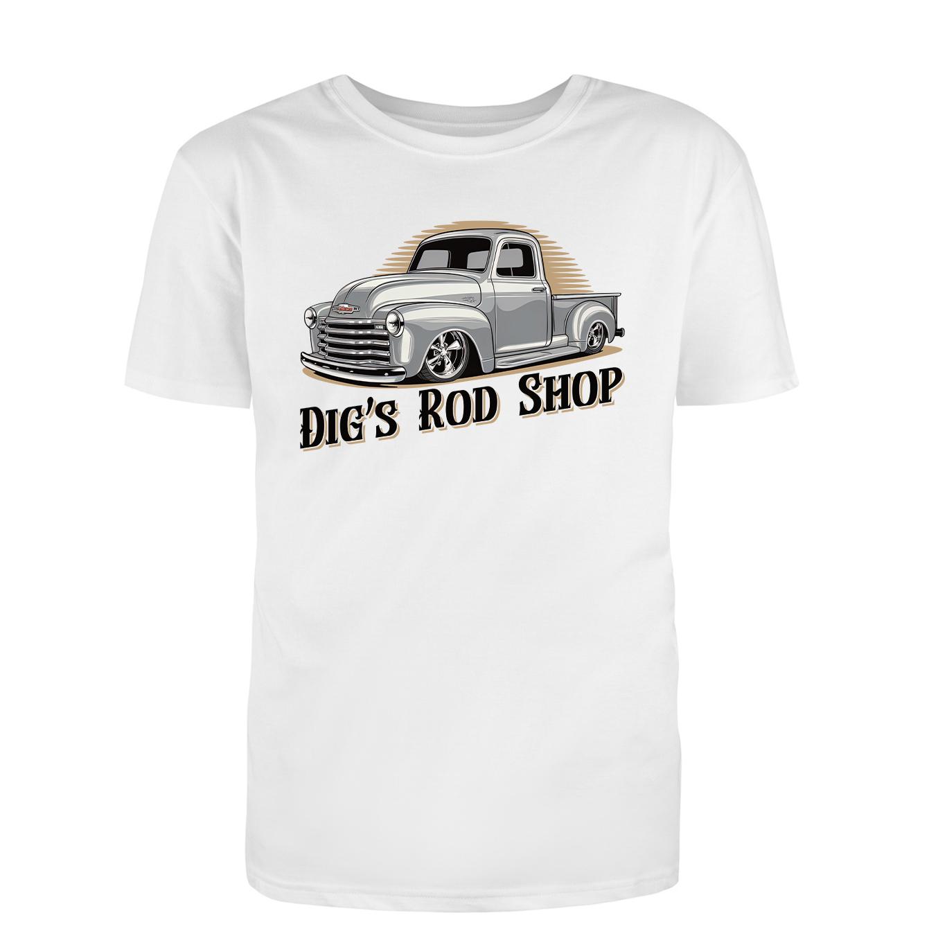 3100 Silver Truck T-Shirt Design on White